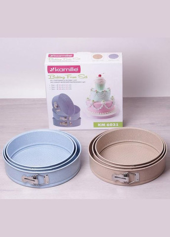 Набір роз'ємних форм 3шт Marble Ø24см, Ø26см, Ø28см Kamille (330020320)