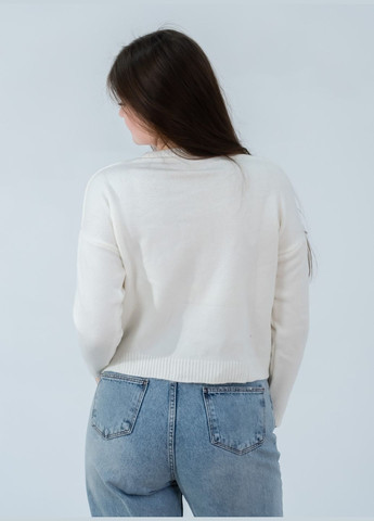 Білий демісезонний светр жіночий polo bear Ralph Lauren POLO Bear