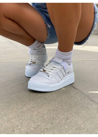 КРОСІВКИ ЖІНОЧІ ADIDAS FORUM FULL WHITE V2 АДІДАС ФОРУМ No Brand білі демісезони (368856047)