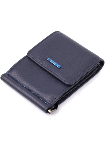 Вертикальний чоловічий затискач із зернистої натуральної шкіри 20862_1 (3595 navy) Tony Perotti (362024775)