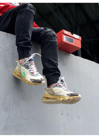 Коричневі Осінні кросівки чоловічі nike air max 270 eng yellow white 2 найк аір макс 270 No Brand