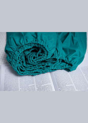 Простынь на резинке Бязь Gold Люкс 120х200х25 см (MS-850000308) Moon&Star Green Deep (295439139)