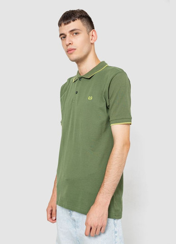 Хаки (оливковая) поло мужское котоновое Ager 247R301