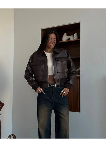 Коричнева куртка No Brand