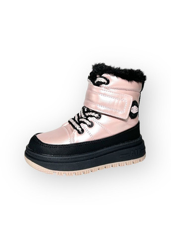 Дитячі зимові чоботи для дівчаток, рожеві, розмір 27-17,5 см. Clibee (371996540)