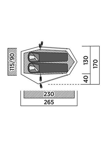 Палатка двухместная Sarek 2 (931540) Easy Camp (332988789)