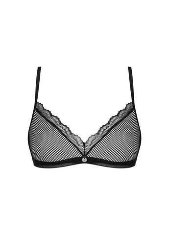 Бюстгальтер сіточкою з мереживною оккантівкою Mibelia чорний, Obsessive (331170137)