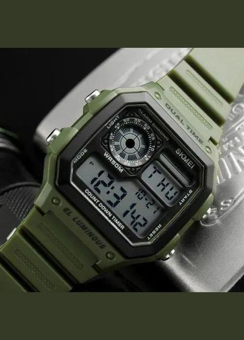 Часы наручные мужские 1299AG, часы тактические противоударные, часы тактические противоударные Skmei (364664470)