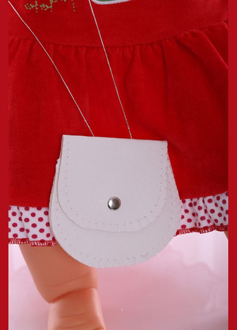 Червона сукня з довгим рукавом велюрова з квіточками червона 74 см (26840) BABYKROHA (323470053)