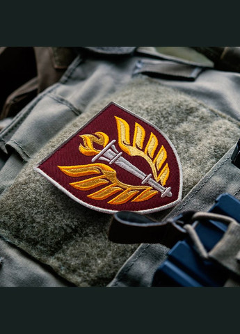 Набір шевронів 2 шт ДШВ навчальний центр 199 7х8,2 см, вишитий патч нашивка шеврон IDEIA (306459398)