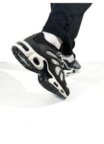 Чорні Осінні кросівки чоловічі nike air max tn terrascape plus black white найк аір макс тн плюс No Brand