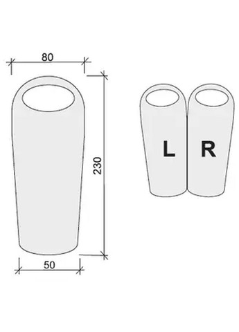 Спальний мішок Siesta 400 Long L 4823081501664 Terra Incognita (316625373)