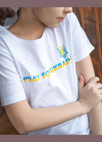 Біла літня футболка дитяча "україна" hc (h001-6021-001-33-у) No Brand