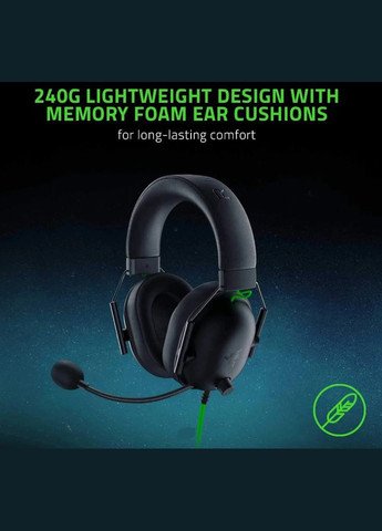 Навушники провідні Blackshark V2 X White з адаптивним звуком для ігор та мікрофоном Razer (306557948)