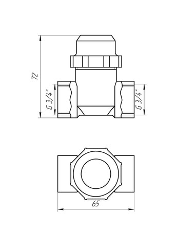 Фільтр грубого очищення 3/4″ ВВ нікель з відстійником (8014) TD1052 Solomon (299995785)