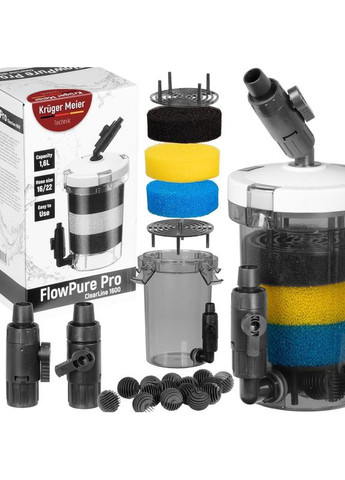 Префільтр зовнішній для акваріума FlowPure Pro 1600 (16/22 мм) - 1,6 л Kruger Meier (364488879)
