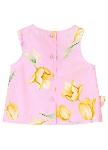 Розовый костюм, ст. 600, tulips, 98 см, 3 года Balloon chic
