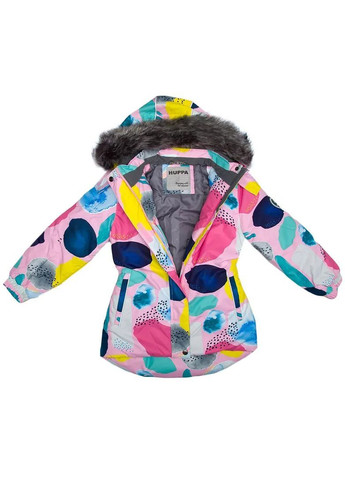 Темно-синя комплект зимовий renely 2: куртка + напівкомбінезон, р.92, рожевий з темно-синім () Huppa 41850230-14603-092