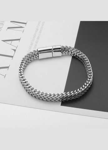 Чоловічий подвійний браслет Сталевий характер 20 розмір колір срібний No Brand (309037141)