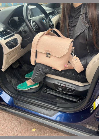 Женская кожаная сумка Лора Беж Dekey (332055293)