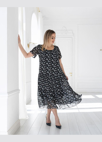 Чорна вечірня сукня катаїс чорний жовтець 0193 Vlavi