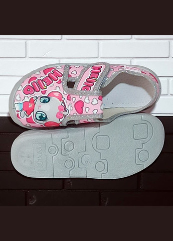 Ортопедичні тапочки на липучці капчики для дівчинки змінне взуття в садок Валді Waldi (342262949)