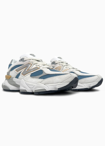 Бежевые демисезонные кроссовки мужские и женские new balance 9060 beige blue | нью беланс 9060 бежевые No Brand