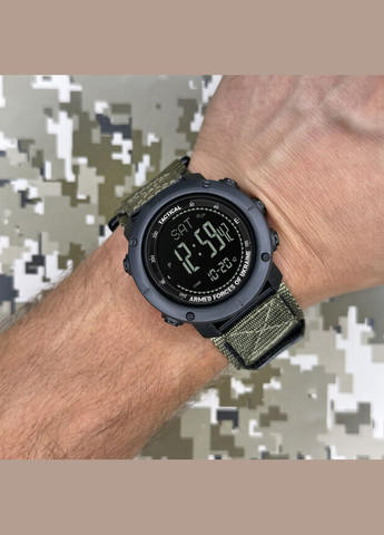 Часы 036 Nylon Black-Army Green электронные спортивные, армейский Awarder (341675602)