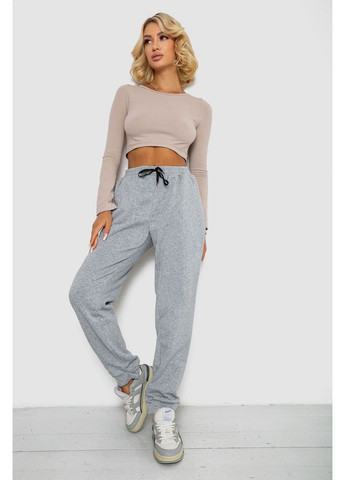 Спортивні штани жіночі на флісі, колір сірий, 238R57016-1 Ager (356671973)