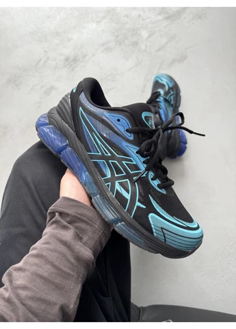 Черные демисезонные кроссовки мужские asics gel-quantum 360 viii blue/black асикс гель черные No Brand