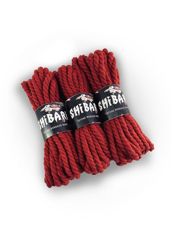Бавовняна мотузка для Шибарі Shibari Rope, 8 м Червона CherryLove Feral Feelings (282709502)