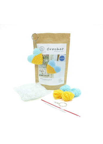 Набор для вязания сердце крючком 0001 Еней-Плюс (328065352)