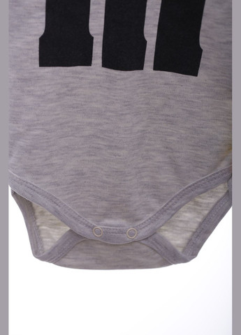 Боди с длинным рукавом интерлок "М" серое 62 см (41487) Murat baby (296193331)