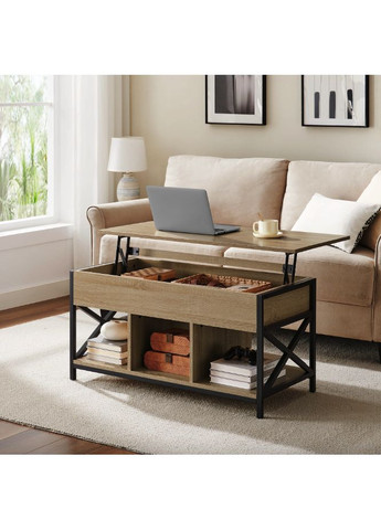 Стіл трансформер Elias в стилі Loft натуральний Leobert (361953054)