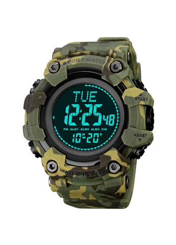 Чоловічий спортивний годинник 2037 з компасом (Камуфляж) Skmei (314483876)