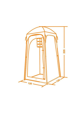 Туристический тент Кемпинг для туалета или душа (Бежевый) No Brand (332637205)