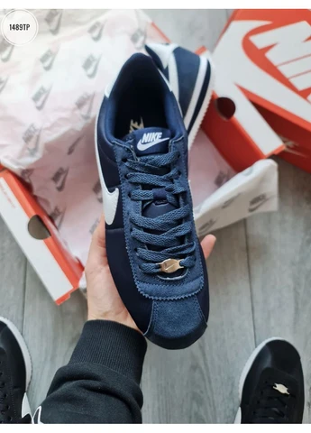 Синие летние кроссовки nike cortez blue найк кортез No Brand