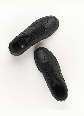 Черные всесезонные кроссовки мужские court vision low next nature dh2987-002 весна-осень кожа черные Nike