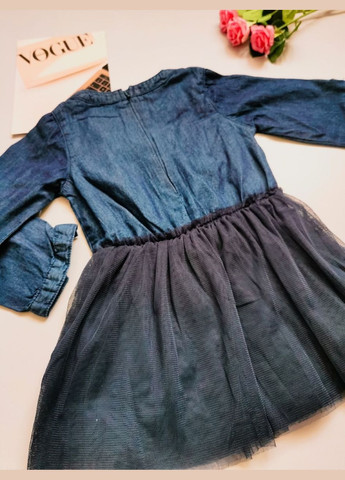 Комбінована стильна сукня для дівчинки 30125 No Brand (303613079)