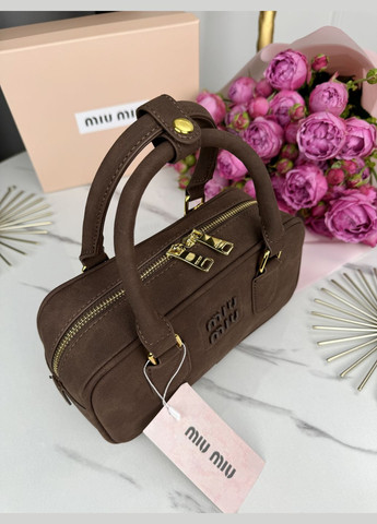 Сумочка Mіу Міу Arcadie Textile - Premium (колір кофе) No Brand (322394098)