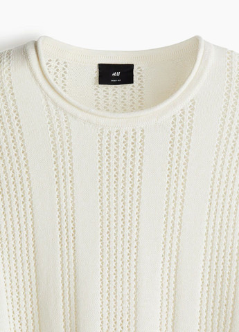 Молочный демисезонный свитер H&M