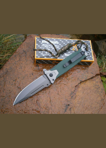 Ніж складаний АК 63 G10 Liner-Lock Аssist оливковий 22 см Brawning (315501886)