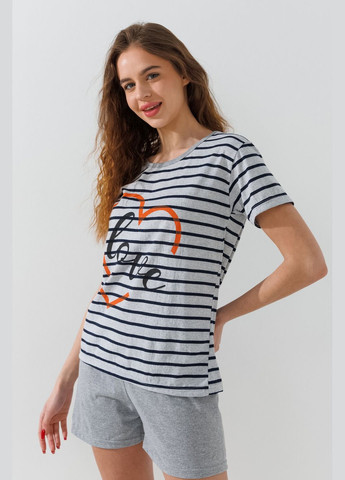 Серая всесезон пижама женская 34595 серый shop (2000991037465) Dalmina