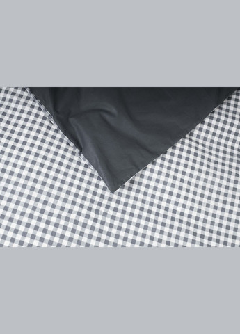 Комплект постельного белья семейный 160х220х2 наволочки 2х50х70 Ranforce Elite (MS-820000031) Moon&Star Gray Square (284416534)