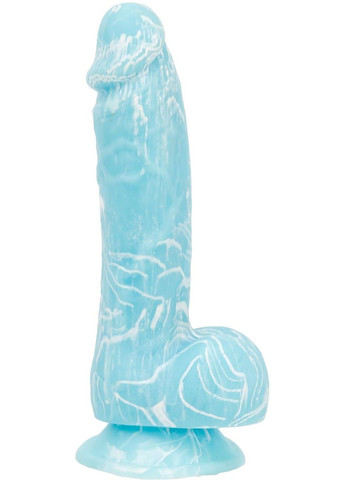 Светящийся в темноте фаллоимитатор - LUKE - 7.5" - BLUE G.I.D. /W PB, 19 см, силикон ADDICTION (303888468)