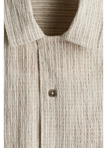Сорочка у складі з льоном regular fit H&M (386400157)