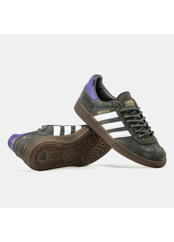 Хакі Осінні кросівки чоловічі adidas spezial khaki purple white | адідас спеціал хакі No Brand
