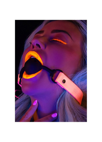 Кляп, що світиться в темряві Taboom Ball Gag, рожево-чорний No Brand (303905681)