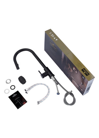 Комплект кухонной мойки KRP Schwarze – 60х50HM PVD (3.0/1.0 мм) Kroner (336935206)