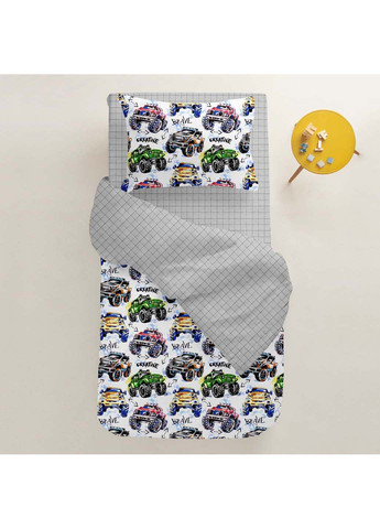 Підліткова постіль з простирадлом на гумці BRAVE CARS 155х215 см Cosas (307386381)